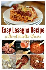 Creamy Lasagna Without Ricotta Cheese Recipe In 2020 Lasagna Recipe Easy Lasagna Recipe Lasagna Recipe Without Ricotta