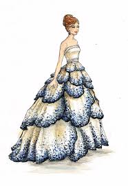 Annasillustrations Fashion Sketches Fashion Illustration Dresses Dress Illustration