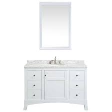 Product titlekitchen bath collection horizon 42 bathroom vanity. Eviva Evvn514 42wh New York 42 Inch Bathroom Vanity With White Marble Carrera Counter Top And Sink Eviva