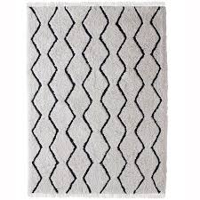 230 X 160cm Zigzag Fringed Polyester Rug Bunnings Warehouse Polyester Rugs Cleaning Wooden Floors Rugs