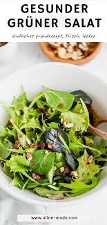 Ich habe es mit etwas zwiebel und ein paar kräutern verfeinert. Einfacher Gruner Salat Mein Lieblingsrezept Rezepte Rezeptideen Leckere Salate