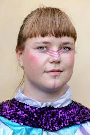 STOCKHOLM 2023 07 25 Folk music duo Vatmark, Sandra Berggren, play old  songs and make performances