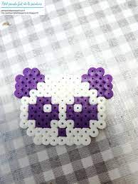 Cela faisait un petit moment que j'en entendais parler et j'ai enfin pu les tester. Petit Panda Fait De La Peinture Creations Emoticones En Perles A Repasser Hama
