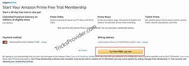 That's why users will not be able to get it free of cost. Amazon Prime Free Trial Without Credit Card Tricksprovider