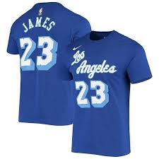Represent your city from top to bottom with los angeles lakers city jerseys, hoodies, shirts and. Men S Nike Lebron James Blue Los Angeles Lakers Classic Edition Name Number T Shirt