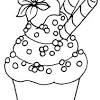 Free printable cupcake coloring pages for kids. 1