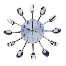 Maybe you would like to learn more about one of these? Check Out Chinatera 3d Detachable Trendy Artistic Cutlery Kitchen Spoon Fork Wall Clock Mirror Wall Decal Wall Silver Wall Clock Clock Wall Decor Wall Clock