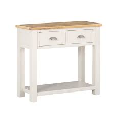 New (11) from $242.67 + free shipping. Slim Console Table In Cream Oak With Drawers Willow Buyitdirect Ie