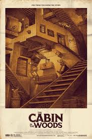 Cabin In The Woods Poster In The Style Of M C Escher Mondo Posters Horror Posters Horror Movie Posters