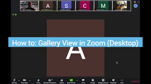 Zoom Gallery View Desktop Youtube