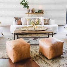Set Of 2 Moroccan Pouf Leather Pouf Pouf Handcrafted Etsy Living Room Pouf Leather Pouf Ottoman Moroccan Leather Pouf