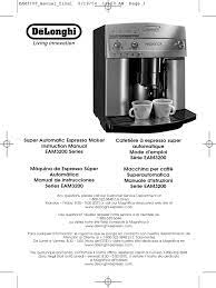 The coffee maker is designed for the market segment between the professional and consumer markets. Delonghi Magnifica Eam3200 Coffee Drink