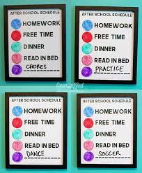 After School Routine Clock For Kids With Variable Schedules