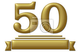 Goldene hochzeit bedeutet 50 jahre voll liebe und viele gemeinsame erlebnisse, die zusammenhalt schaffen. 50 Jahre Jubilaum Goldene Hochzeit Fototapete Fototapeten 50 Aureate Ziffer Myloview De