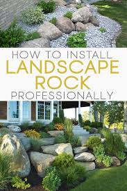 Sa Har Installerar Du Landskap Rock Vackert Modern Dekorasyonlar Landscape Rock Landscape Design Landscaping Tips