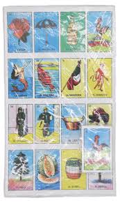 Over time and on cards produced by the major suppliers (especially don clemente) the images have stayed more or less the same and in roughly the same order. Board Game Jumbo Loteria Bingo Game 10 Boards And 54 Cards