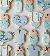 Baby Shower Stencils Bakeartstencils Baby Shower Cookies Baby Boy Cookies Baby Shower Sweets