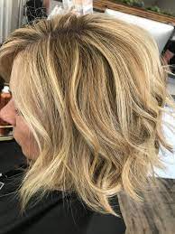 Blonde Short Hair Blonde Lob Haircut Balayage Highlights And Lowlights Honey Blonde Dimensional Blonde Cleveland Lob Haircut Short Hair Styles Balayage
