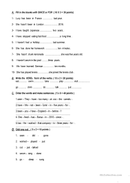 This is a grammar diagnostic page with study links. Present Perfect Tense Quiz English Esl Worksheets For Distance Learning And Physical Classrooms