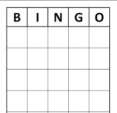Free printable bingo cards with words. The Blank Custom Bingo Card Template Bingo Blog