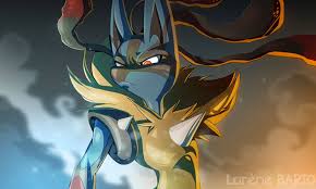 The image of this giant pokémon just floating around space is so cool to picture, and we don't have to imagine it! Pokemon Mega Lucario Wallpaper New Wallpapers