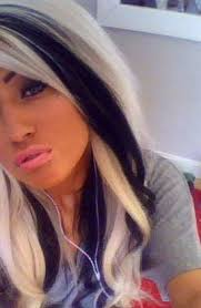 Black And Blond Hair Tumblr Hair Streaks Hair Styles Long Hair Styles
