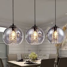 Glass Ball 3 Light Kitchen Island Pendant Light Dining Room Lighting Ideas Living Room Bedroom Ceiling Lights