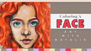 Skin coloring tutorials and color palettes at www.sarahrenaeclark.com. Hair And Face Coloring Pages For Kids