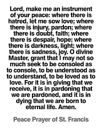 Where there is despair, hope; Amazon Com Peace Prayer Saint Francis Of Assisi Quote Unframed Poster Or Print Handmade