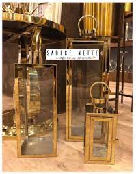 Ev Aksesuari Metal 3 Parca Fener Mumluk Gold Rengi Ile Tekrar Stokta Sizleri Bekliyor 12 Ay A Varan Taksit Hizli Kargo Musteri M Mumluklar Fener Dekor