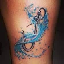 Fish Hook Tattoo 42 Hook Tattoos Fishing Hook Tattoo Tattoos