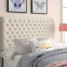 Constructed of sturdy hardwood and plywood. Queen Ivory Headboard With Bedfrsme Wayfair