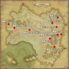 Ff14 漆黒エリア レイクランド の風脈場所一覧と風脈の泉交感情報のリスト順番 マップ画像と座標詳細 Arutora