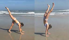 The former nascar star and girlfriend of packers qb aaron rodgers has been using her. Danica Patrick Is Crushing The Yoga Game And You Should Be Too