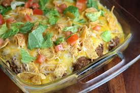 Fritos, taco seasoning, salsa, jalapenos, ranch style beans, ground beef and 5 more frito chicken casserole restless chipotle onion, grated cheddar cheese, black beans, fritos, rotel tomatoes and 8 more Walking Taco Casserole Recipe Blogchef