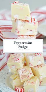 Peppermint Fudge Is An Easy Fudge Recipe Using Sweetened Condensed Milk And White Chocolate Perfect For Peppermint Fudge Peppermint Fudge Recipe Fudge Recipes