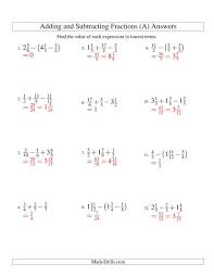 Learn how to solve subtractions where one of the numbers is missing, but the answer is given. Adding And Subtracting Fractions With Three Terms A