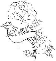 Beautiful relaxing coloring book for adults made by an artist for you.perfect for parties, vacations, because you can print as much as you need. Rose Patterns For Coloring Rose And Banner Line Art By Jdd27105 On Deviantart Rose Coloring Pages Drawings Coloring Pictures