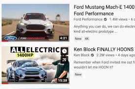 Three of those motors are mounted to the front differential and the other. Ken Block On Twitter Most Everyone Seems To Be Liking The New Ford Mustang Mach E 1400 If You Haven T Seen Theses Two Videos Of That 1400 Hp Electric Motor D Beast Go