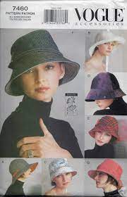 Vogue 7460 Seven Style Hat Pattern All Sizes Included S M L Uncut Hat Patterns To Sew Hat Fashion Vogue Sewing Patterns