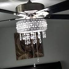 House Of Hampton 52 Noyes Crystal 5 Blade Ceiling Fan With Remote Light Kit Included Rev Ceiling Fan With Remote Ceiling Fan Light Kit Ceiling Fan Makeover