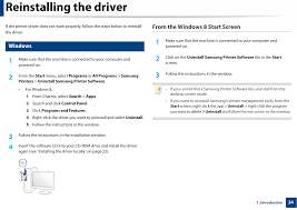 A program that manages a printer. Slm3015dw Printer User Manual Part 1 Samsung Electronics
