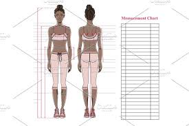 Related posts of women body parts diagram reproductive system of female video. Woman Body Measurement Chart Pre Designed Photoshop Graphics Creative Market