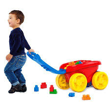 Mega Bloks First Builders Block Scooping Wagon Blue Walmart Com In 2020 Top Toddler Toys Fisher Price Mega Bloks