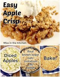 Easy Apple Crisp Apple Crisp Easy Dessert Recipes Easy Apple Recipes