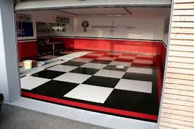 Big Checkerboard Epoxy Garage Floor Man Cave Garage Garage Design Man Cave Home Bar