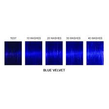 Then, cover the top of your forehead and neck with petroleum jelly or conditioner, so you don't get dye on your skin. Blue Velvet Professional Gel Semi Permanent Hair Color Tish Snooky S Manic Panic