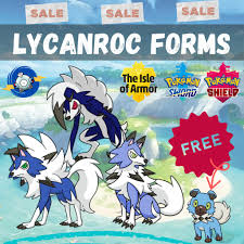 See more ideas about cute pokemon, pokemon art, furry art. Ultra Shiny Square Shiny Lycanroc All Forms Bundle Shopee Philippines