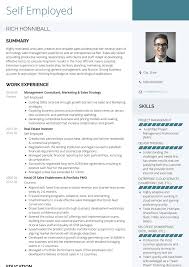 How to write a resume applying for a job . Self Employed Resume Samples And Templates Visualcv