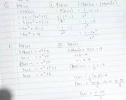 Diketahui f(x) 2+3 dan g(x)=3x2+2x+5 : 1 F X 3x 1 G X 2x 5 Fog X 2 F X X 1 G X X 1 Dan H X 1 X Tentukan Brainly Co Id